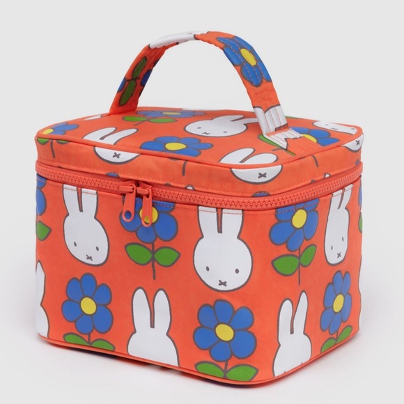BAGGU Handbags - BAGGU X MIFFY Orange Floral Cosmetic Bag NEW NWT